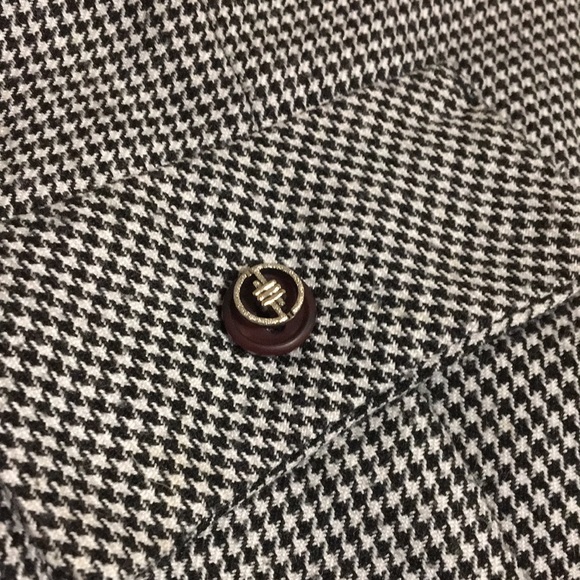 Vintage Houndstooth Vest Waistcoat Size 12 - Picture 10 of 10